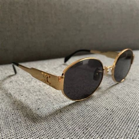 celine glasses gold|Celine sunglasses discount.